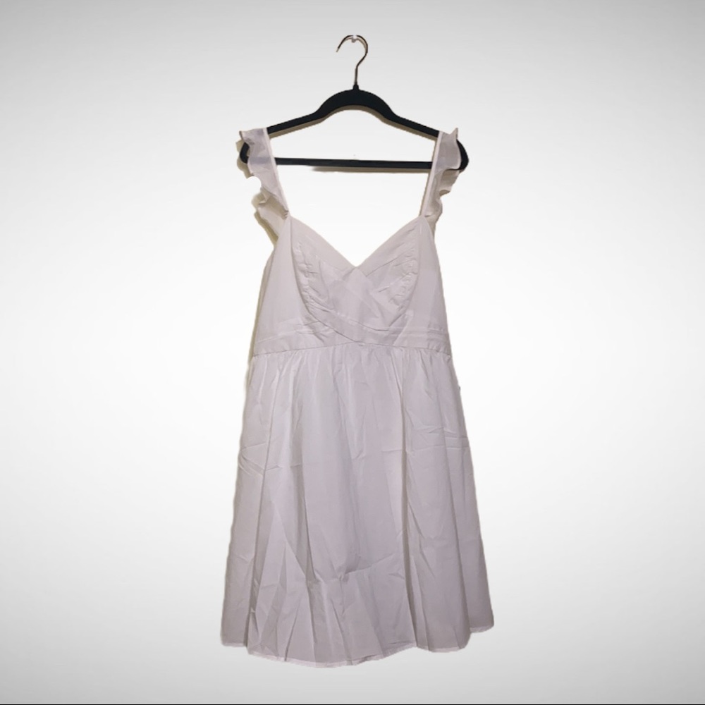 🆕 Express White Dress with Flutter Straps